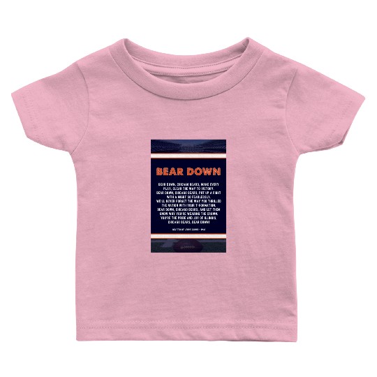 Bear Down Lyrics Poster Baby T Shirts
