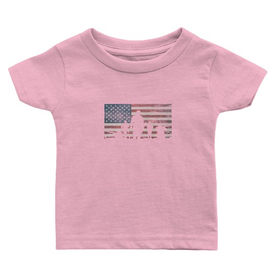 American Flag Thank Military Veteran's Day Baby T Shirts