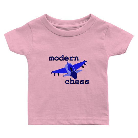 modern chess in royal blue Baby T Shirts
