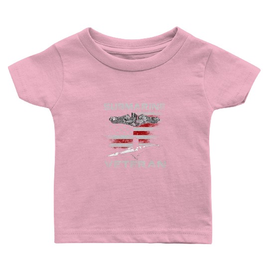 Vintage US Navy Submarine Service Veteran Baby T Shirts