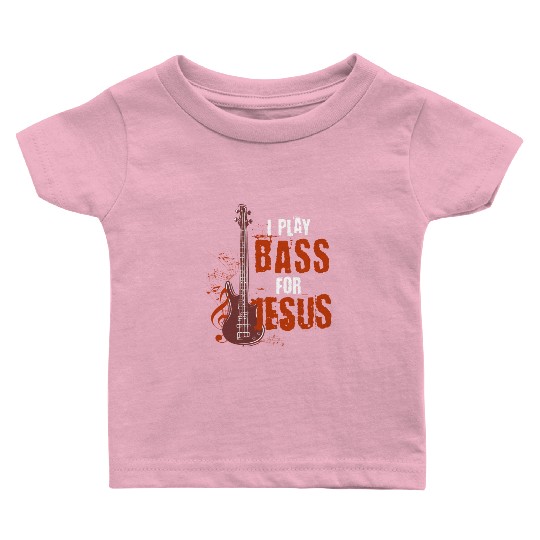 Bass guitar Jesus Baby T Shirts