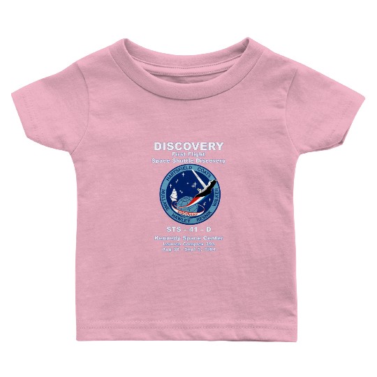 NASA Space Shuttle STS-41-D Vintage Crew Baby T Shirts