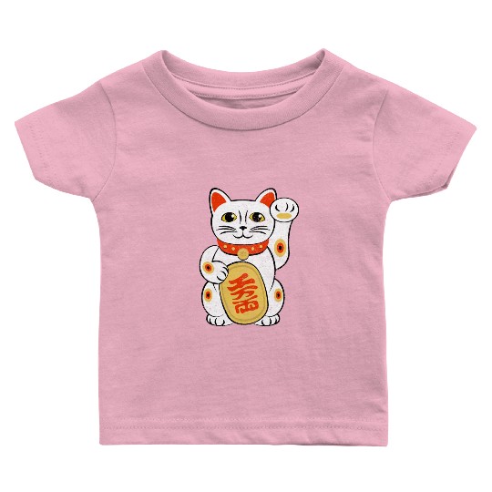 Japan Lucky Cat Japanese Maneki Neko Good Luck Cha Baby T Shirts