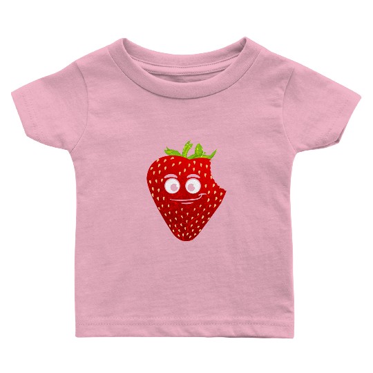 Cute Strawberry Berry Lover Strawberrys Vegan Baby T Shirts