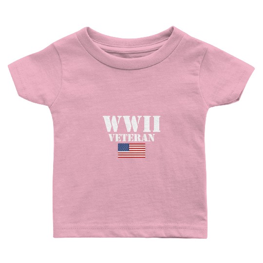American Patriot Wwii Veteran Military World War 2 Baby T Shirts