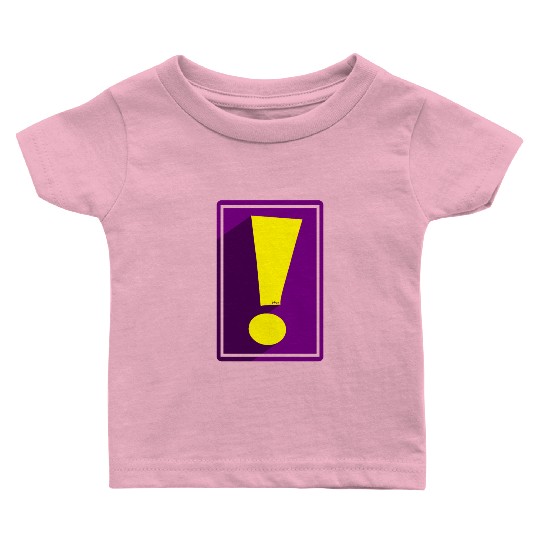 Purple Whee! Shadow Exclamation Point Baby T Shirts