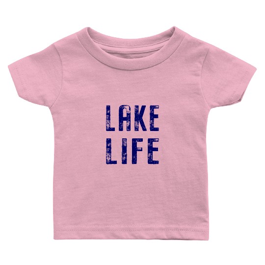 Vintage Distressed Lake Life Baby T Shirts
