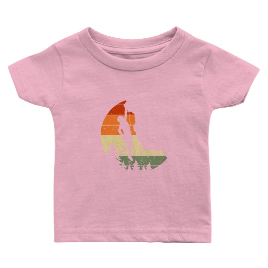 Retro Rock Climbing Vintage Climber Baby T Shirts
