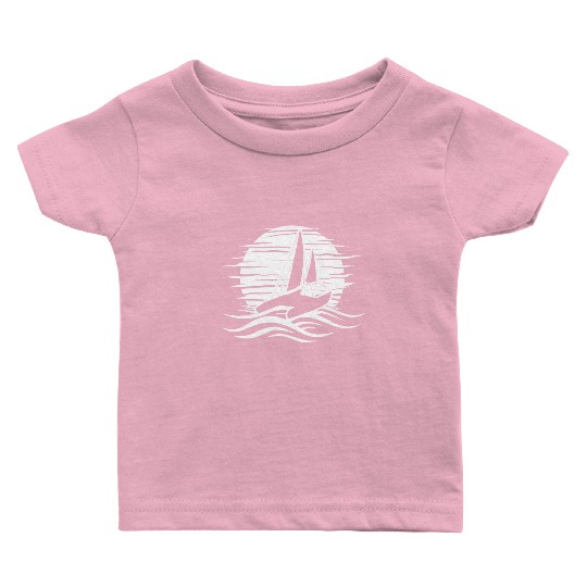 Catamaran Ship Double Hull Boat Two Hull Boat Baby T Shirts