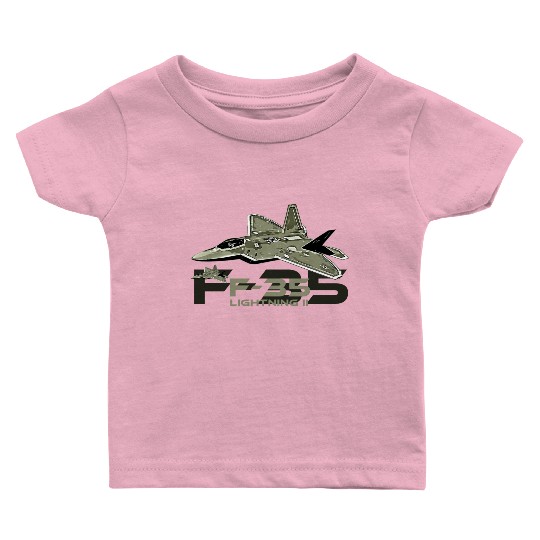 F-35 Lightning fighter jet Baby T Shirts