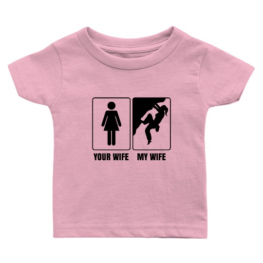 Rock Climbing Free Climber Saying Bouldering Baby T Shirts