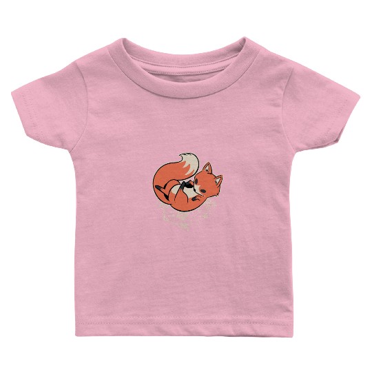 Sakura Fox Cherry Blossom Baby T Shirts