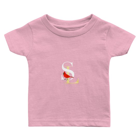 Saint Louis Red Cardinal Dress Elegant Font Design Baby T Shirts