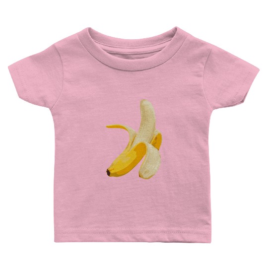 Big Yellow Banana - funny fruits and vegetables Baby T Shirts