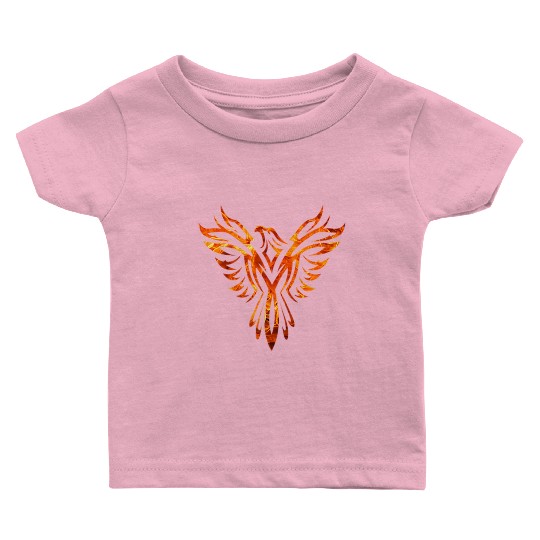Tribal Fire Phoenix Rising Baby T Shirts