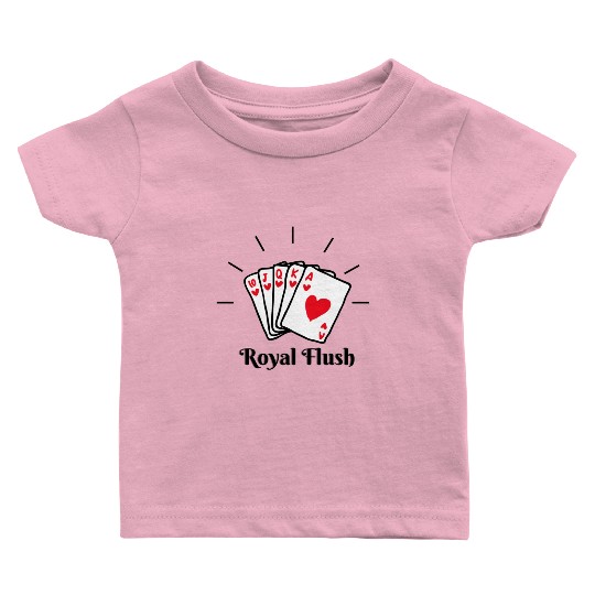 Royal Flush Poker Baby T Shirts