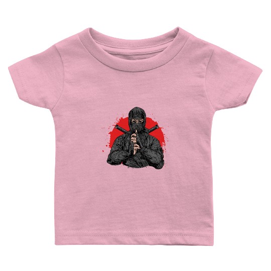 Ninja Samurai Kendo Katana Japan Yakuza Shinobi Baby T Shirts