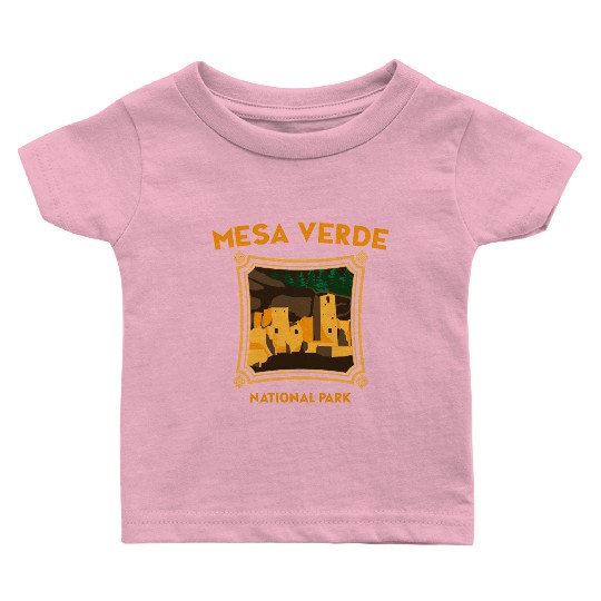 Mesa Verde National Park Novelty Graphic Design Baby T Shirts