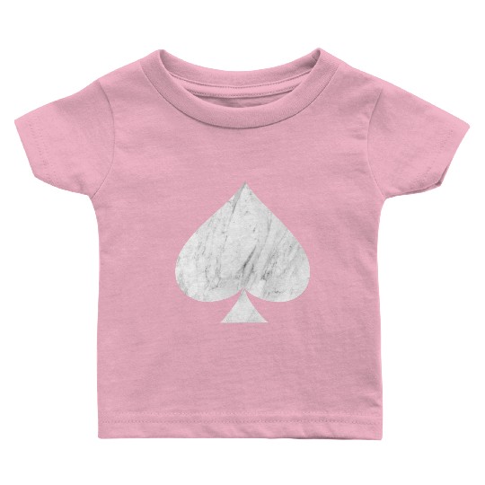 Marble Ace of Spades Baby T Shirts