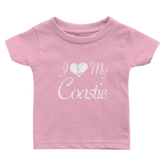 I Love My Coastie Coast Guard Gift Baby T Shirts