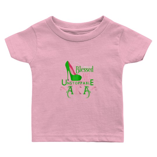 Womens AKA inspired Blessed AKA AKA sorority Alpha Baby T Shirts