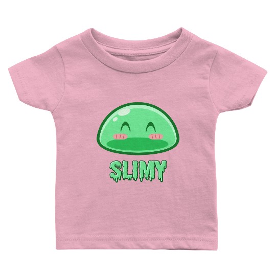 Cute Green Dungeon Slime Monster Weird Anime Baby T Shirts