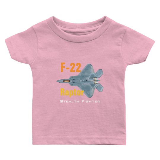 F 22 Raptor stealth fighter Baby T Shirts