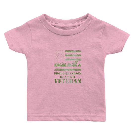 World War 2 Ii 80th Anniversary Proud Grandson Of Baby T Shirts
