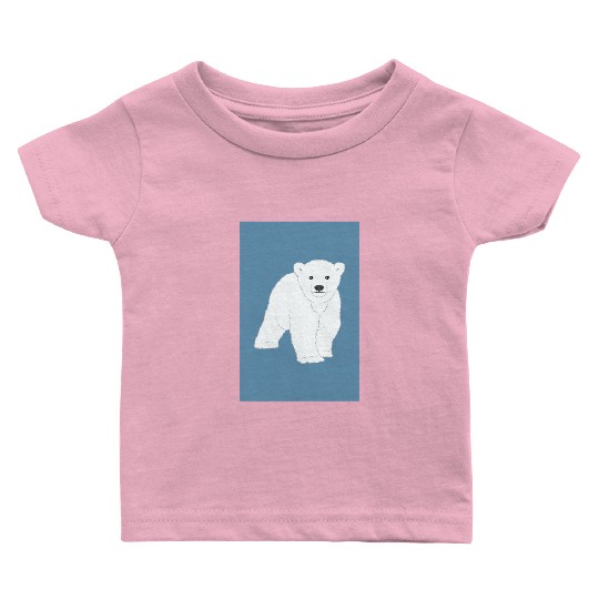 Polar bear cub Baby T Shirts