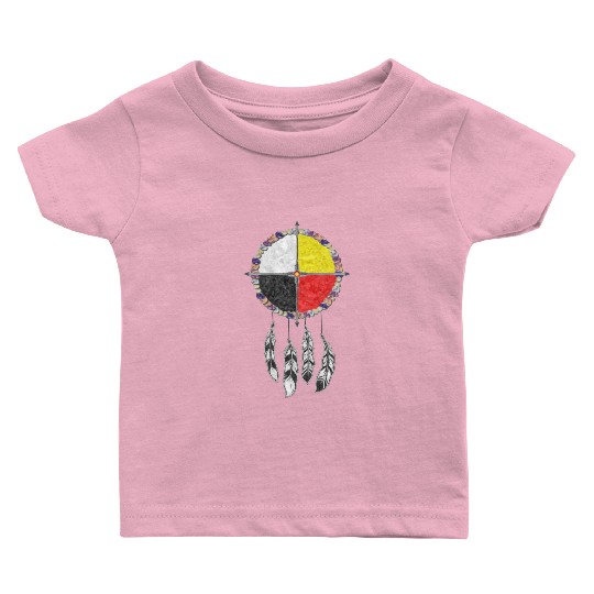 Native Americans - Medicine Wheel Dreamcatcher 1 Baby T Shirts