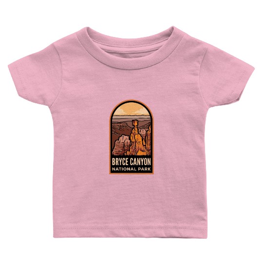 Bryce Canyon National Park Badge Baby T Shirts