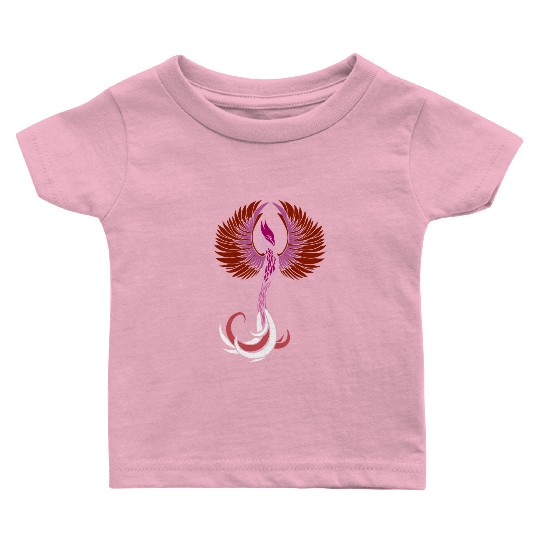 Lesbian Phoenix Support Design Colors Of Lesbian Baby T Shirts