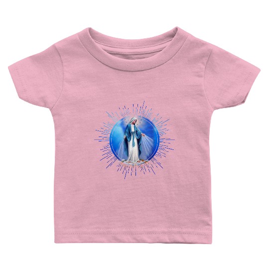 Virgin mary madonna maria ave maria catholic bibel Baby T Shirts