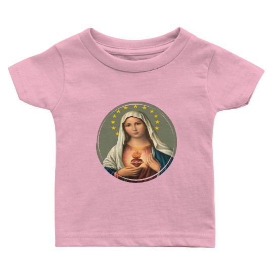 Virgin mary madonna maria ave maria catholic bibel Baby T Shirts