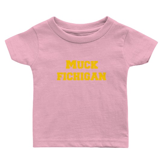Muck Fichigan Longsleeve Baby T Shirts Funny Michigan Baby T Shirts