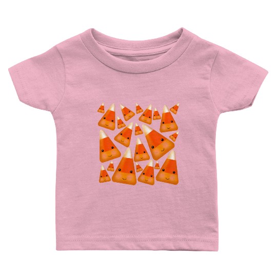 Cute Candy Corn Baby T Shirts