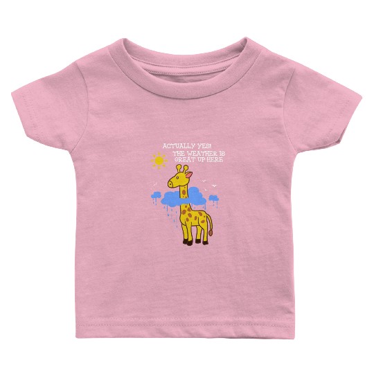 Storm Chaser Funny Cloud Giraffe Apparel Baby T Shirts