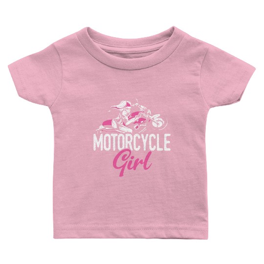 Motorcycle Girl Bike Motor Motorcycle Baby T Shirts