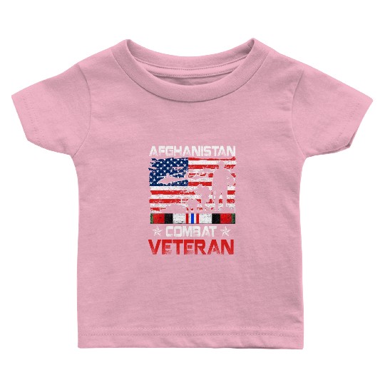 Afghanistan Combat Veteran US Veteran Military Baby T Shirts
