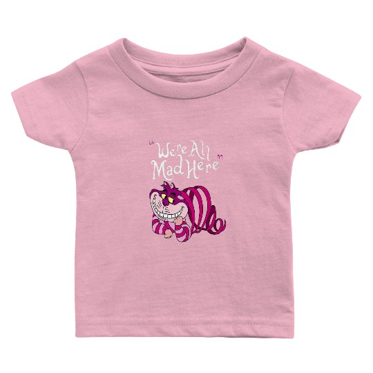 Cheshire Cat Were all Mad Here Cat 1669 Baby T Shirts