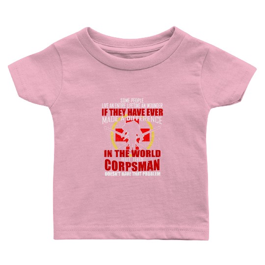 Devil US Navy Corpsman DOC Badass Army Veteran Baby T Shirts