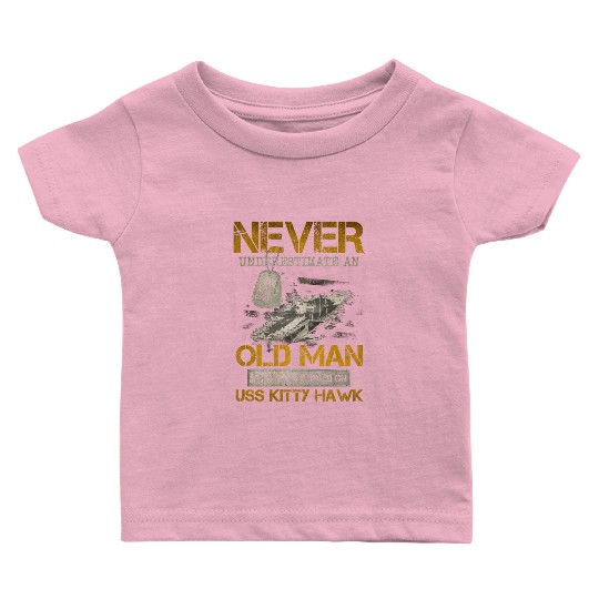 USS Kitty Hawk CV 63 Baby T Shirts