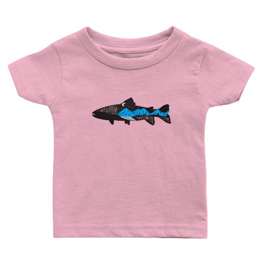 Mountain Trout Baby T Shirts