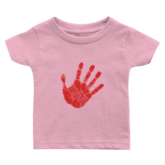 Red Hand - Supporter of MMIW Baby T Shirts