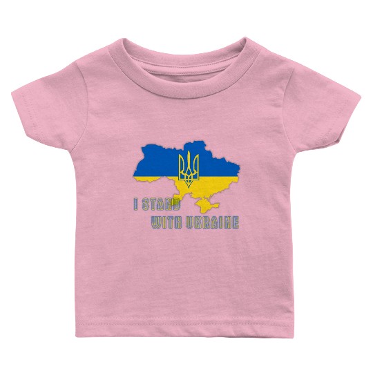 I Stand With Ukraine Baby T Shirts