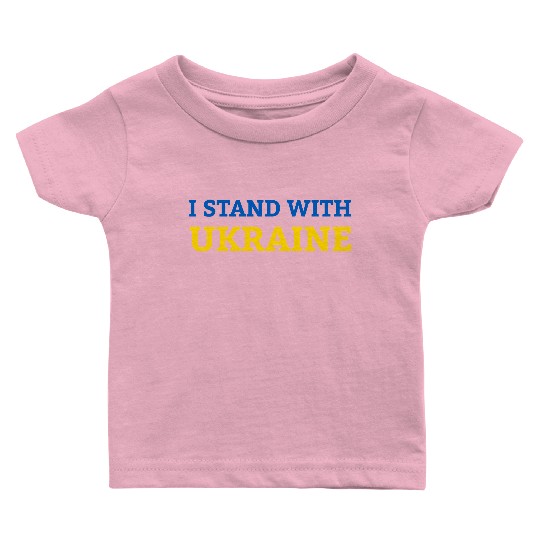 "I stand with Ukraine" Support & Solidarity Baby T Shirts