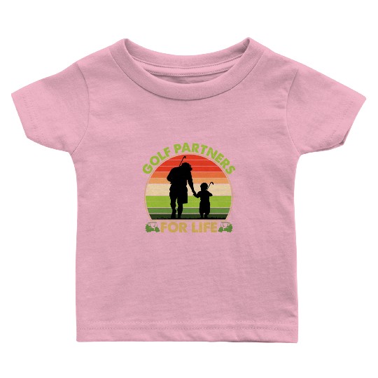 Golf Partners For Life Dad And Son Fathers Day Baby T Shirts