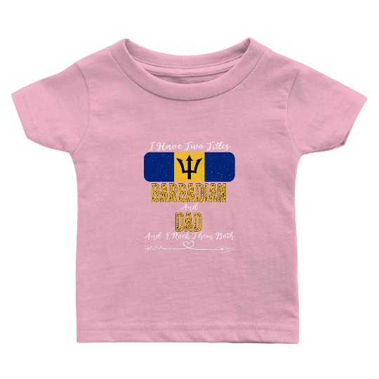Barbadian Dad Barbados Flag Sunglasses Baby T Shirts