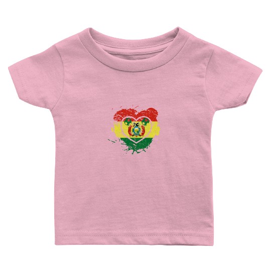 I Love Bolivia, I Love Football Baby T Shirts