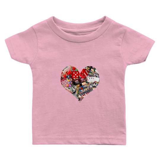Heart of Las Vegas Gamblers Delight Baby T Shirts